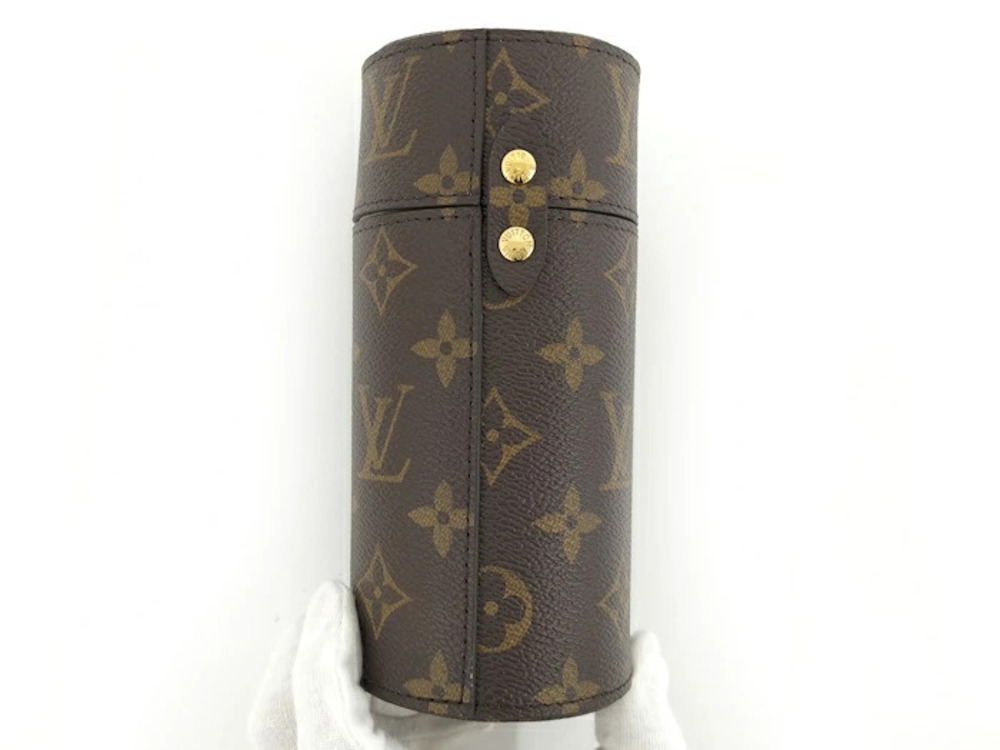 Louis Vuitton Case Travel Monogram Perfume Brown